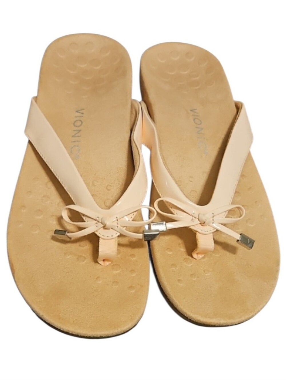 Vionic Bella ll Bow Tie Sandals, Soft Pink, size 11